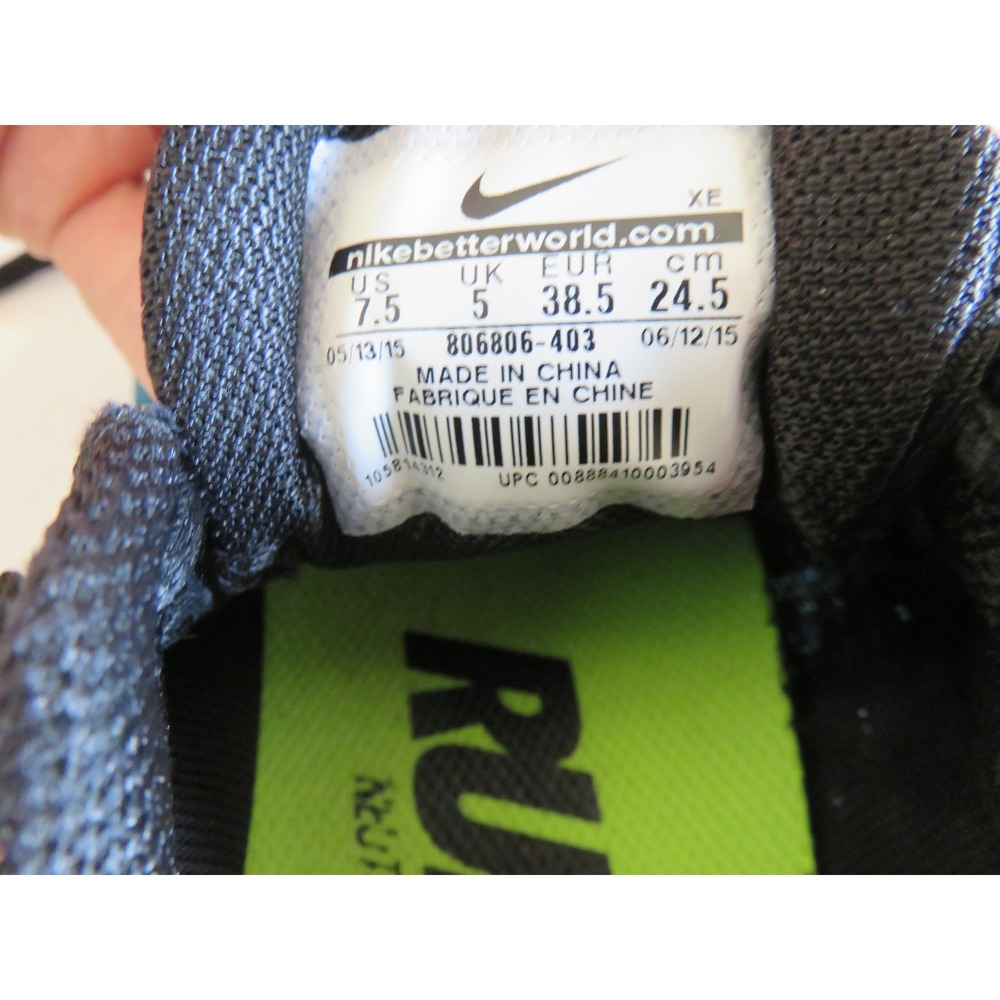 Nike Air Zoom Pegasus 32 Women's‎ Running Shoes Teal Leopard Print Size 7.5 - Picture 6 of 10